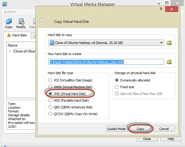 virtualbox transfer files from host to vm